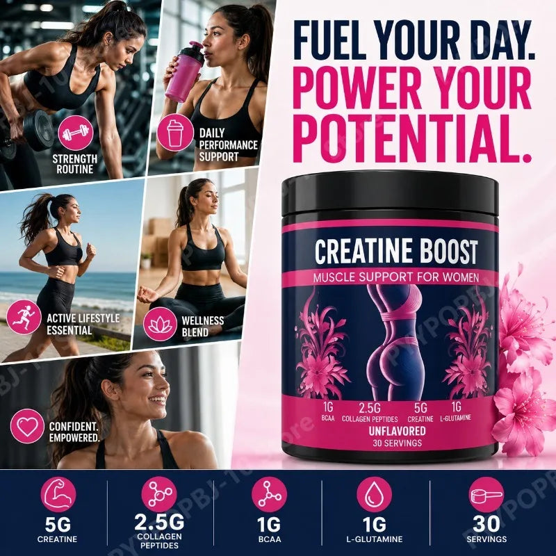 Women's Creatine &amp; Collagen Recovery Supplement