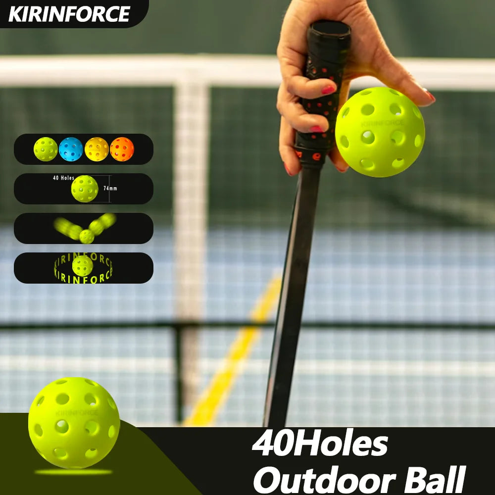 Outdoor Pickleballs, 12-Pack