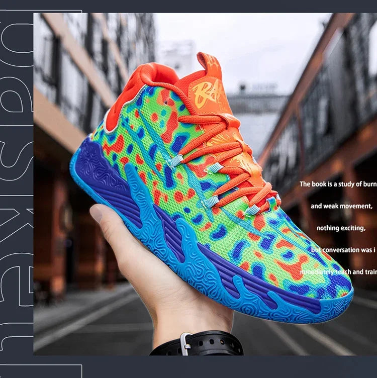 Cushioned High-Top Basketball Shoes