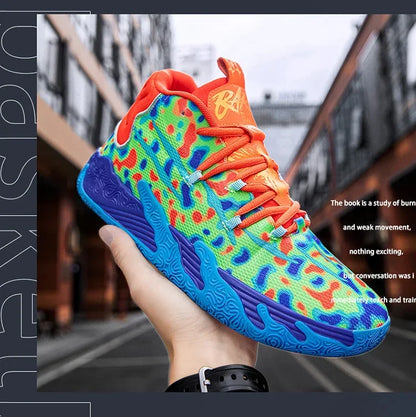 Cushioned High-Top Basketball Shoes