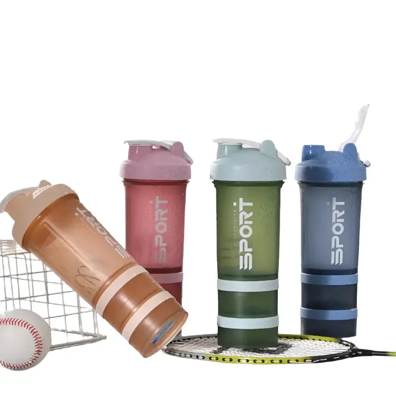 450ml Three-Layer Protein Shaker Bottle