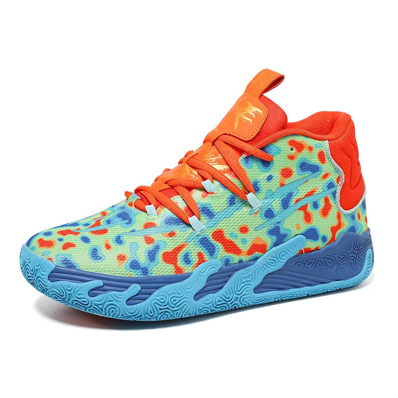 Cushioned High-Top Basketball Shoes