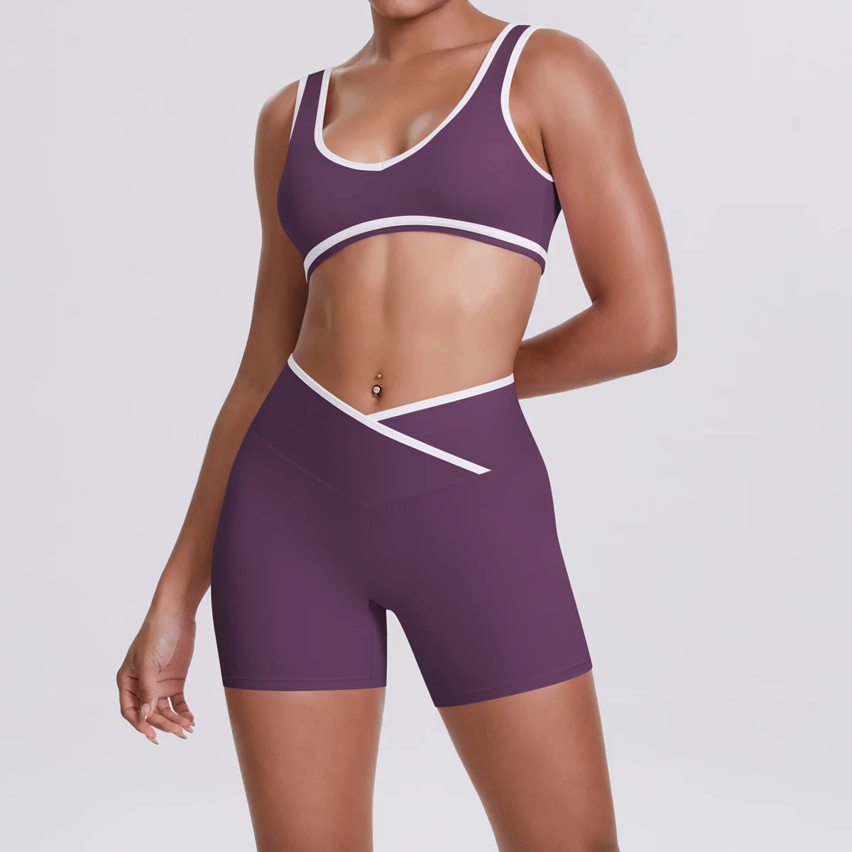 Quick-Dry Camisole Sports Bra & Shorts Set