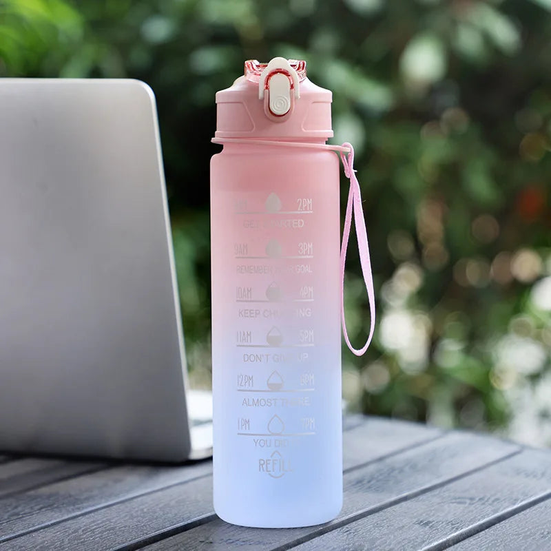 Time-Tracking Sports Water Bottle