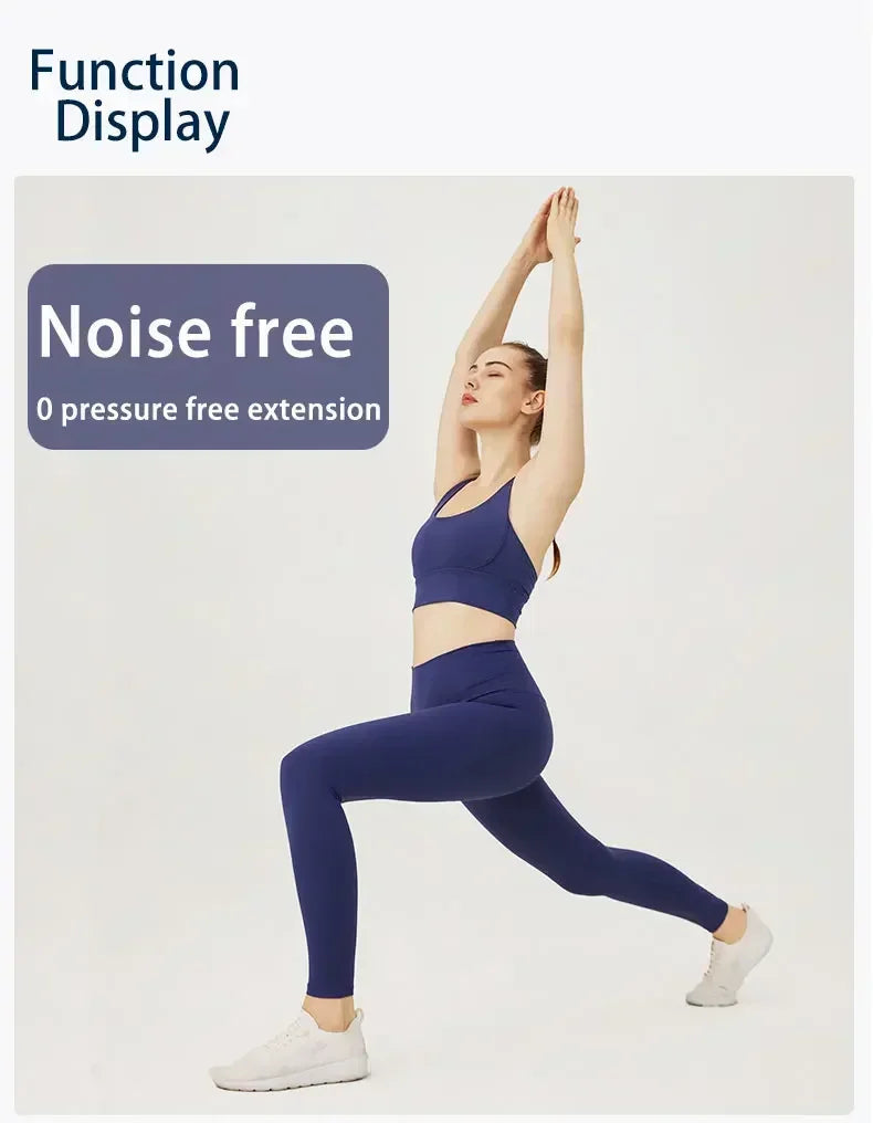 High-Waist Yoga Leggings & Sports Bra Set