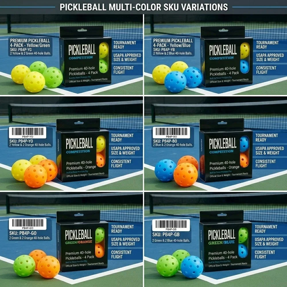 Indoor &amp; Outdoor Pickleball Combo Pack