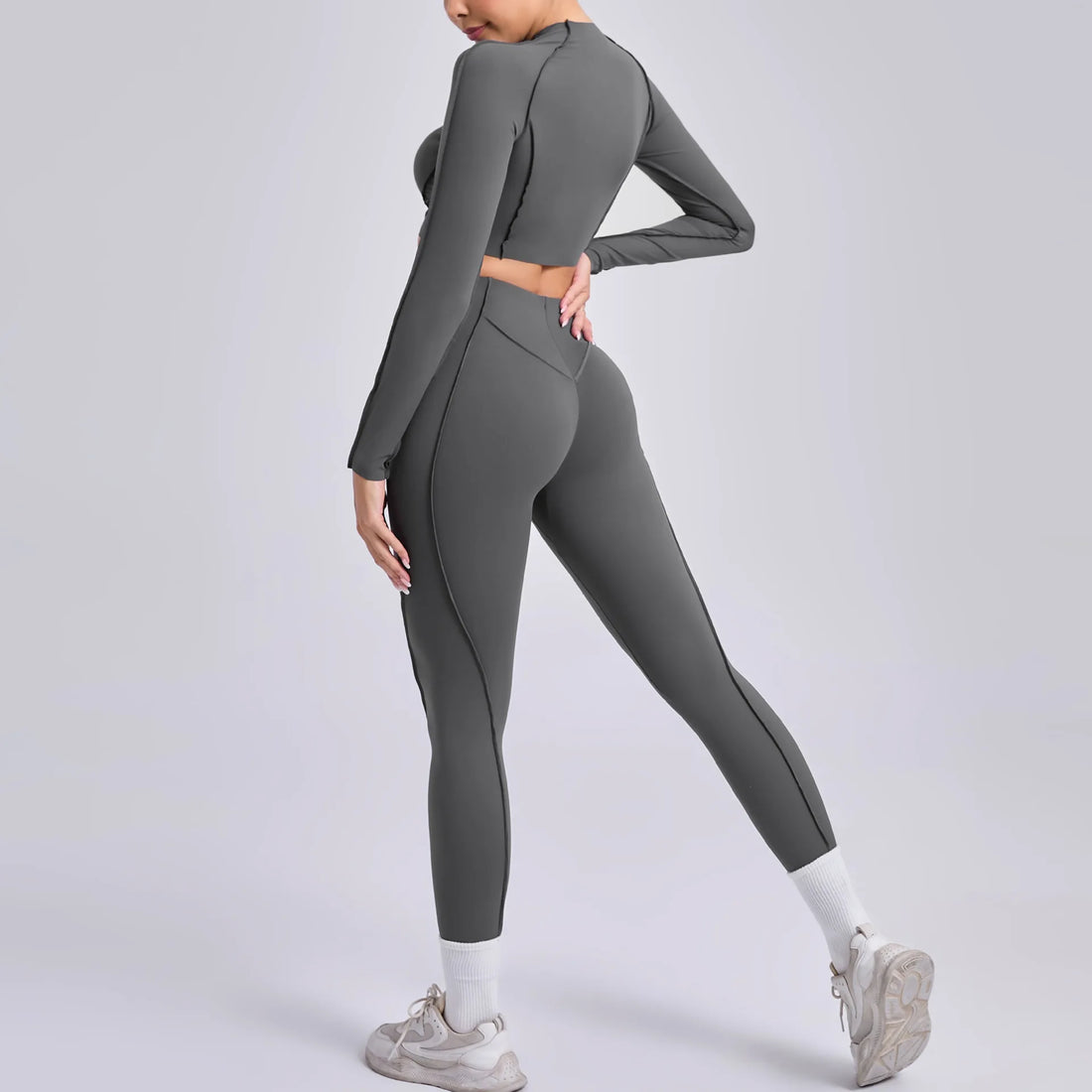 Long-Sleeve Push-Up Yoga Tracksuit