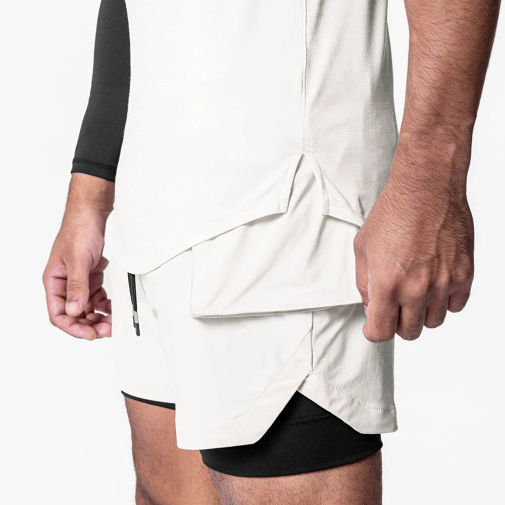 Men's Mesh Splice Tank Top