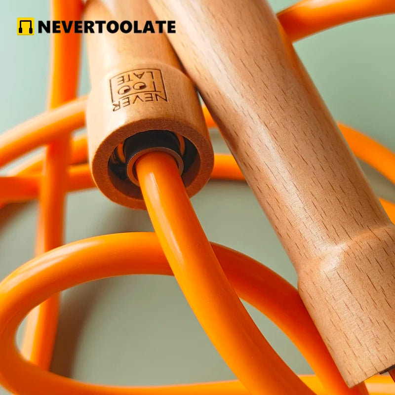Heavy Weighted Jump Rope (3.2m, Wood Handle)