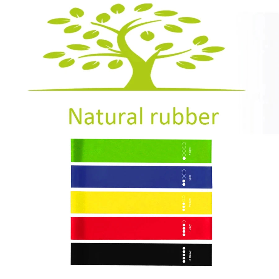 5-Level Resistance Band Set for Yoga &amp; Pilates