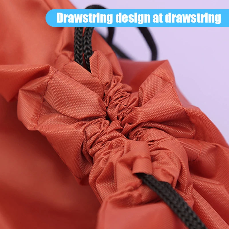 Drawstring Gym Bag with Clothes &amp; Shoe Storage