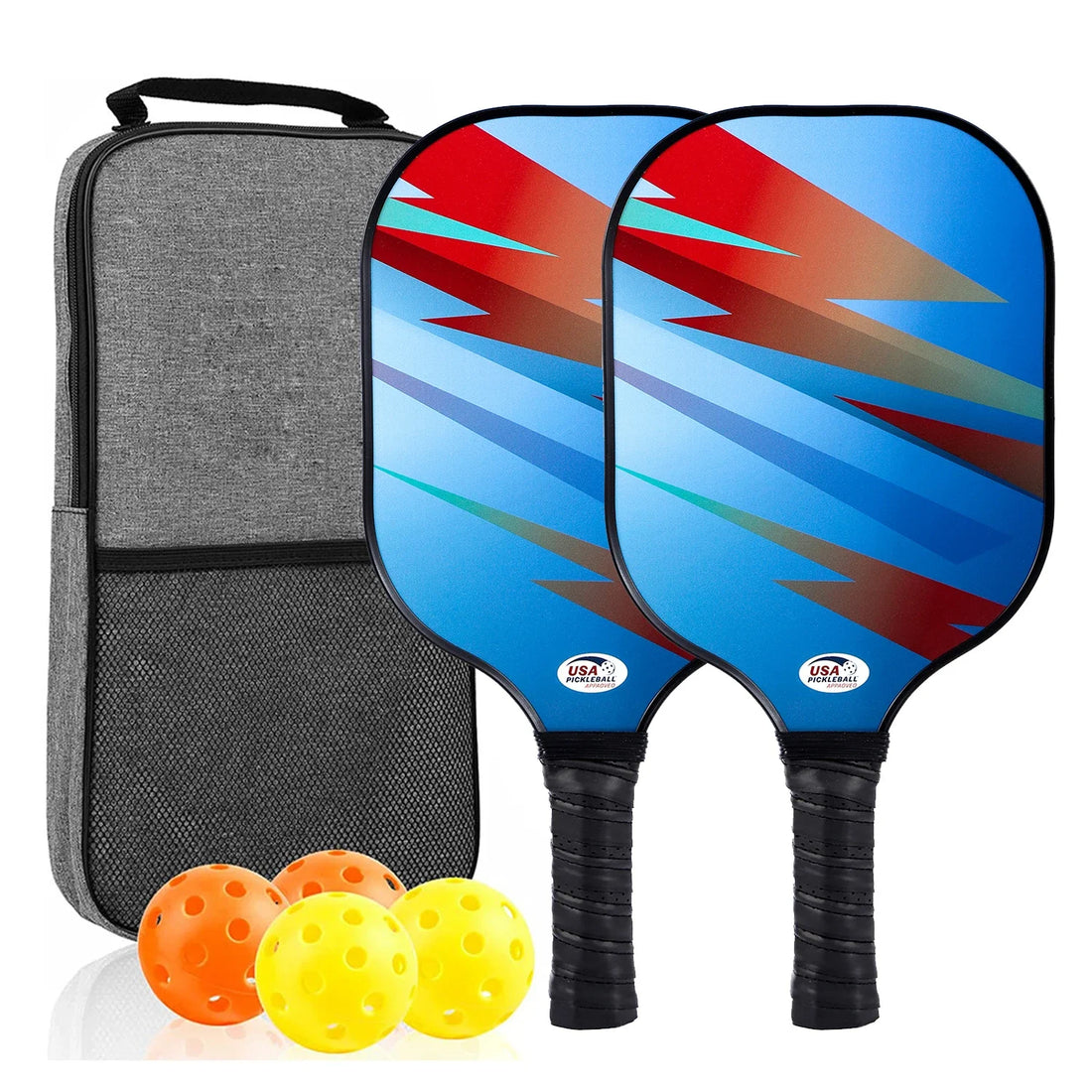 USAPA-Approved Fiberglass Pickleball Paddle Set
