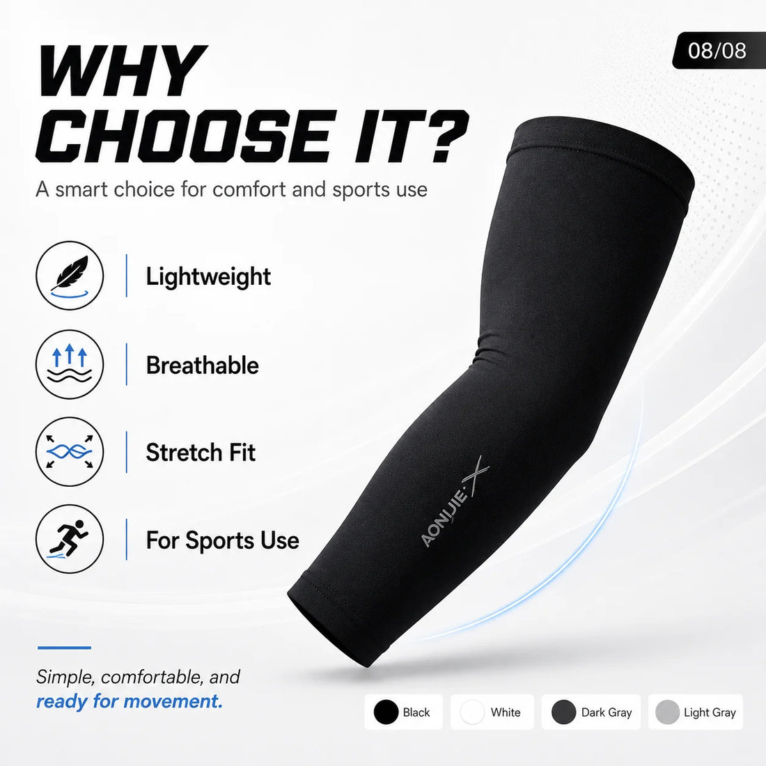 Sports Compression Arm Sleeves