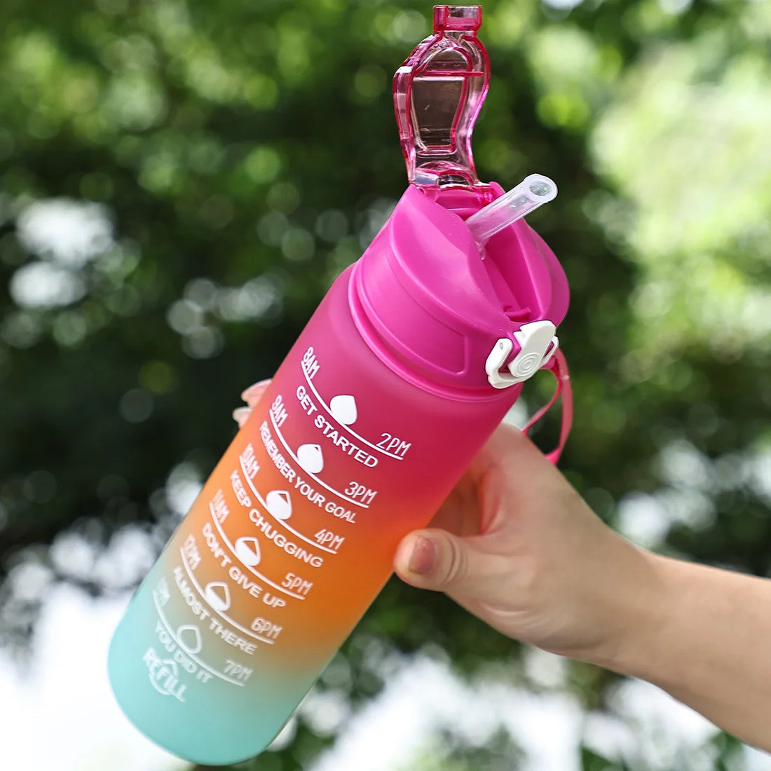 Time-Tracking Sports Water Bottle