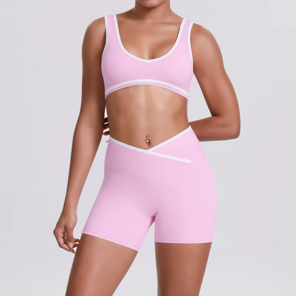 Quick-Dry Camisole Sports Bra & Shorts Set