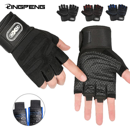 Half-Finger Wrist Wrap Gloves