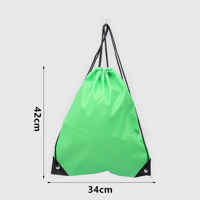 Drawstring Gym Bag with Clothes &amp; Shoe Storage