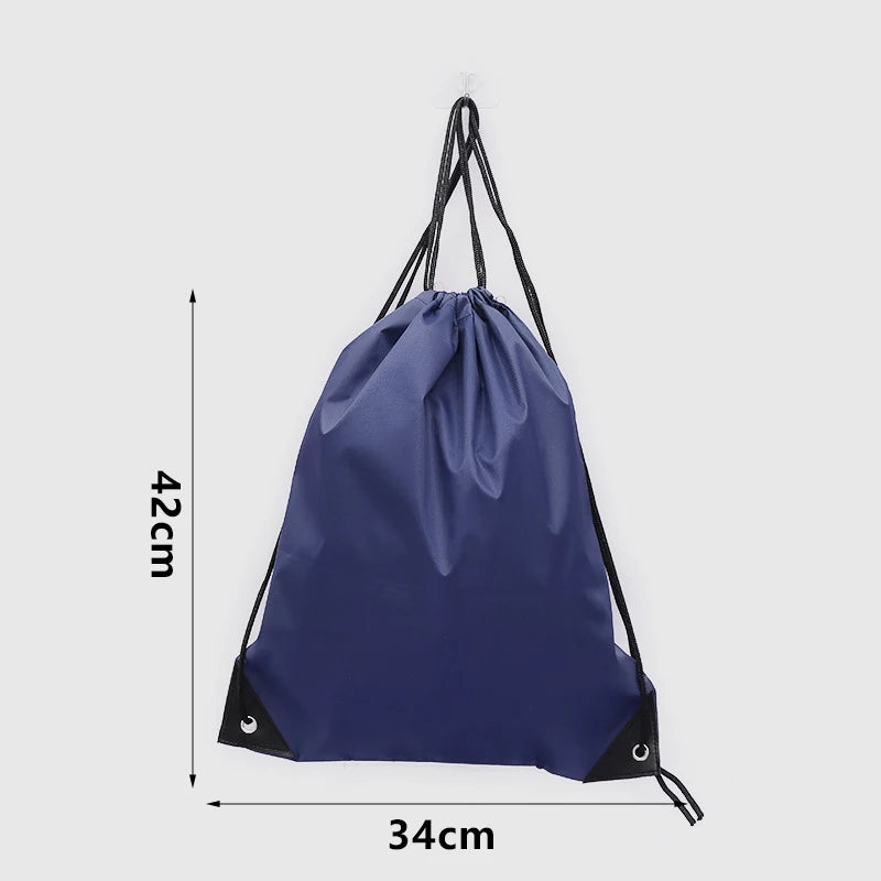 Drawstring Gym Bag with Clothes &amp; Shoe Storage