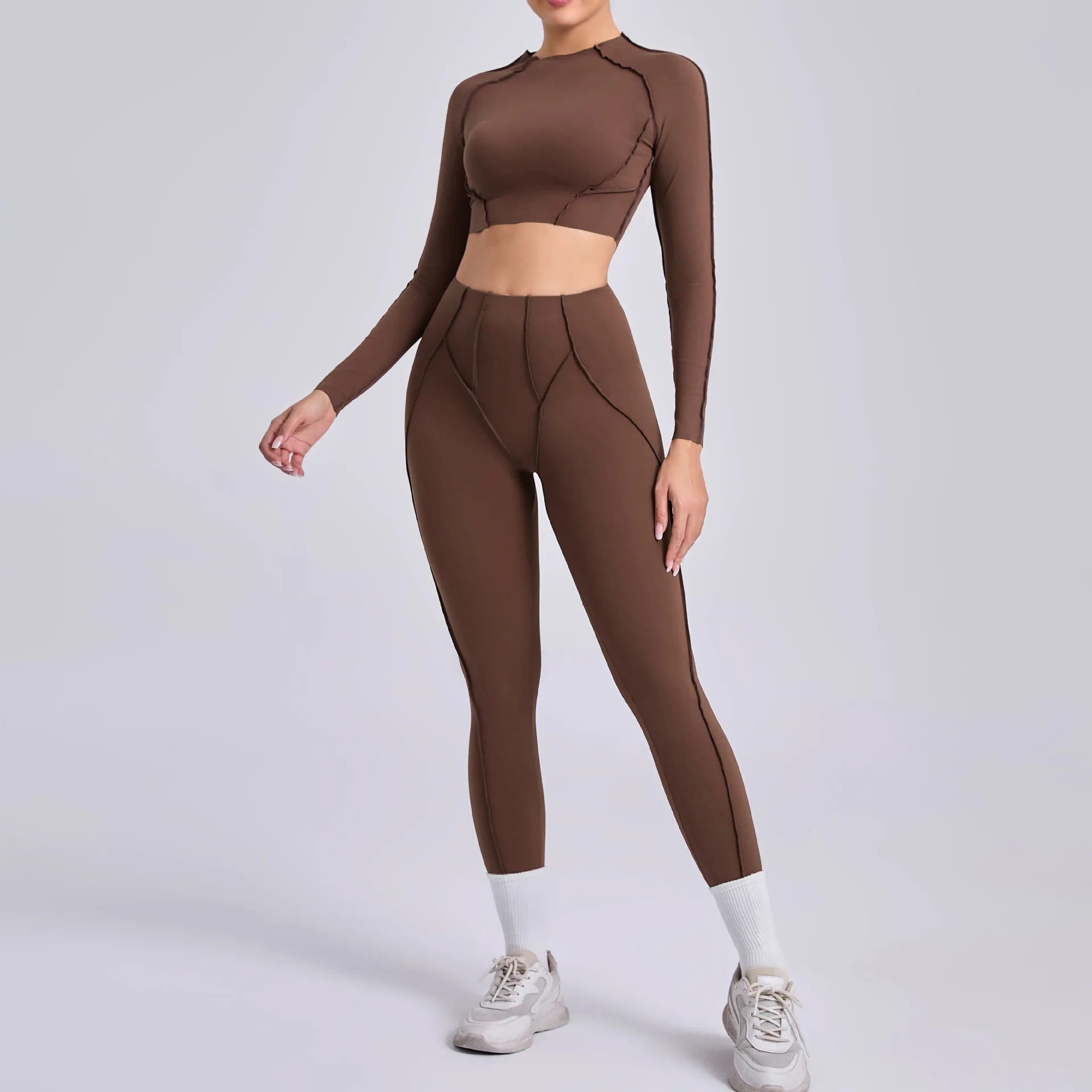 Long-Sleeve Push-Up Yoga Tracksuit