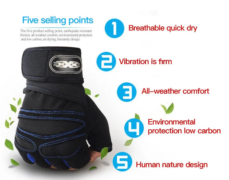 Wristband Weightlifting Gloves