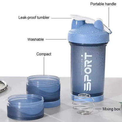 450ml Three-Layer Protein Shaker Bottle