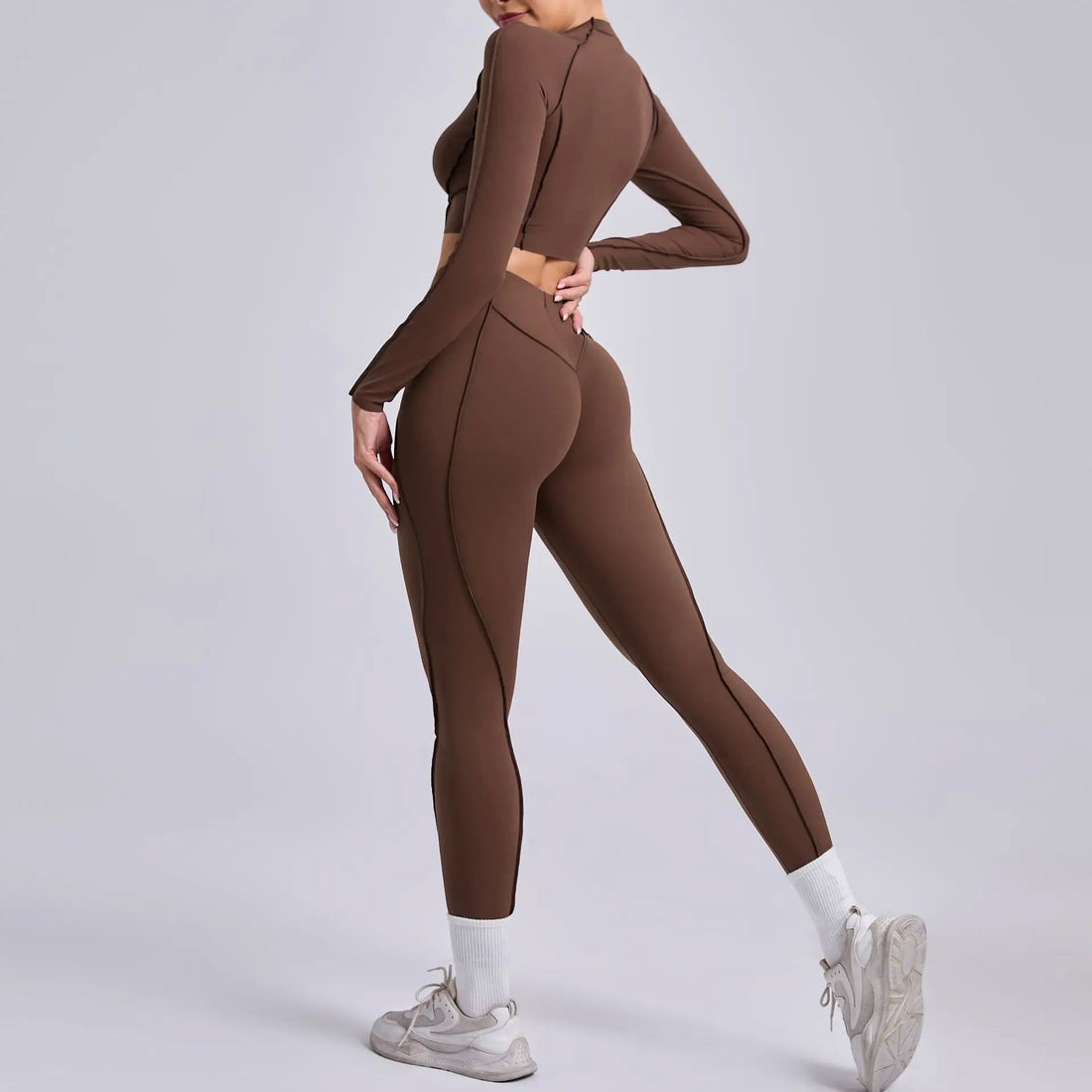 Long-Sleeve Push-Up Yoga Tracksuit