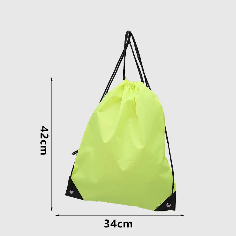 Drawstring Gym Bag with Clothes &amp; Shoe Storage