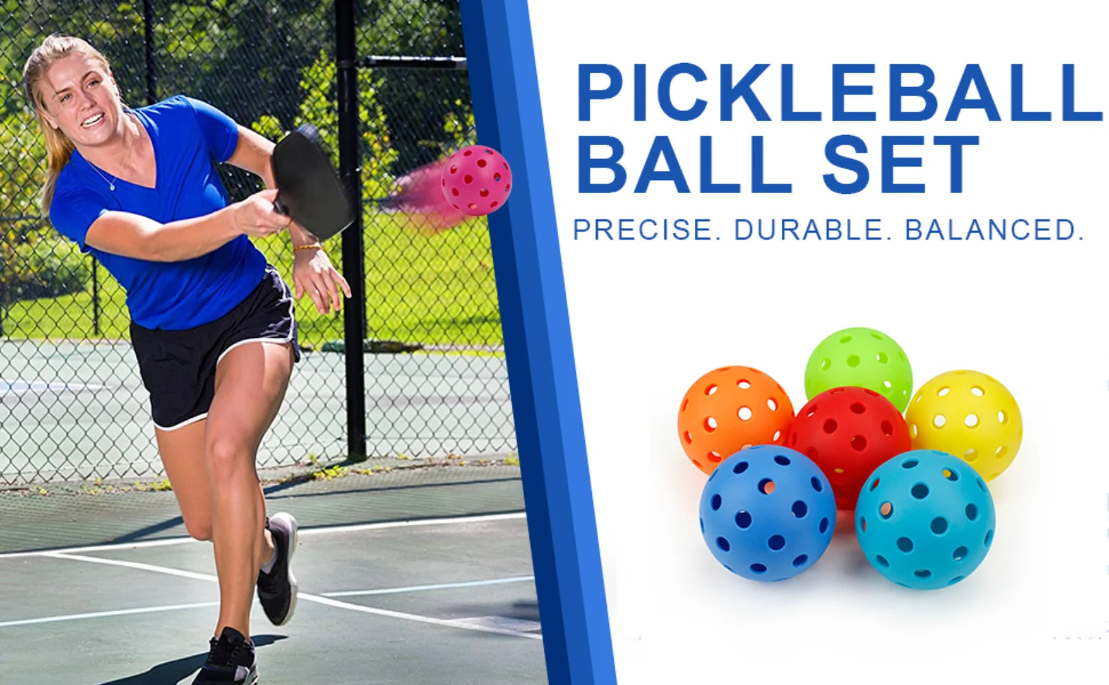 Indoor Pickleballs (72mm, 26-Hole)