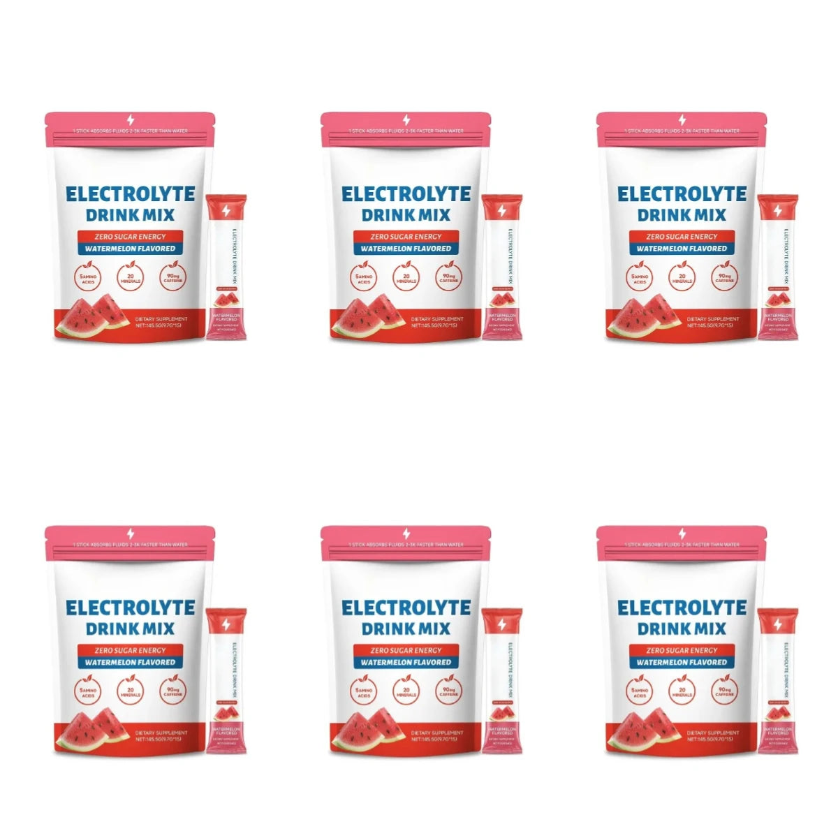 Watermelon Electrolyte Hydration Sticks