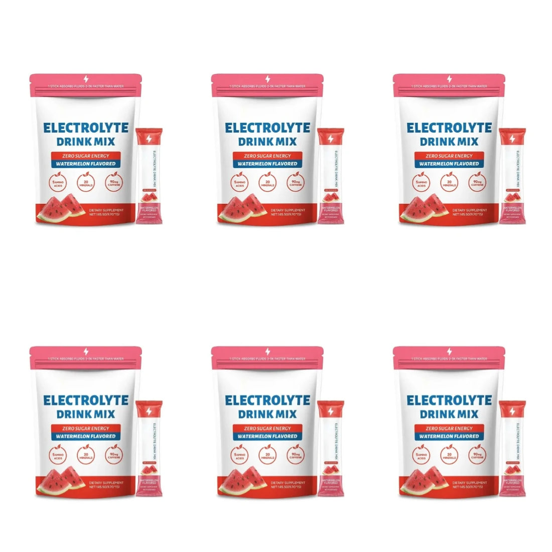 Watermelon Electrolyte Hydration Sticks