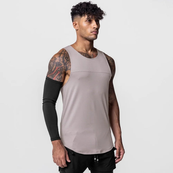 Men's Mesh Splice Tank Top