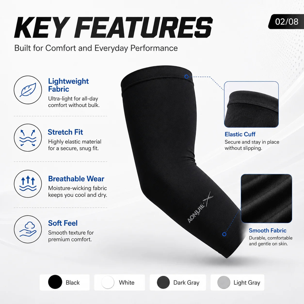 Sports Compression Arm Sleeves