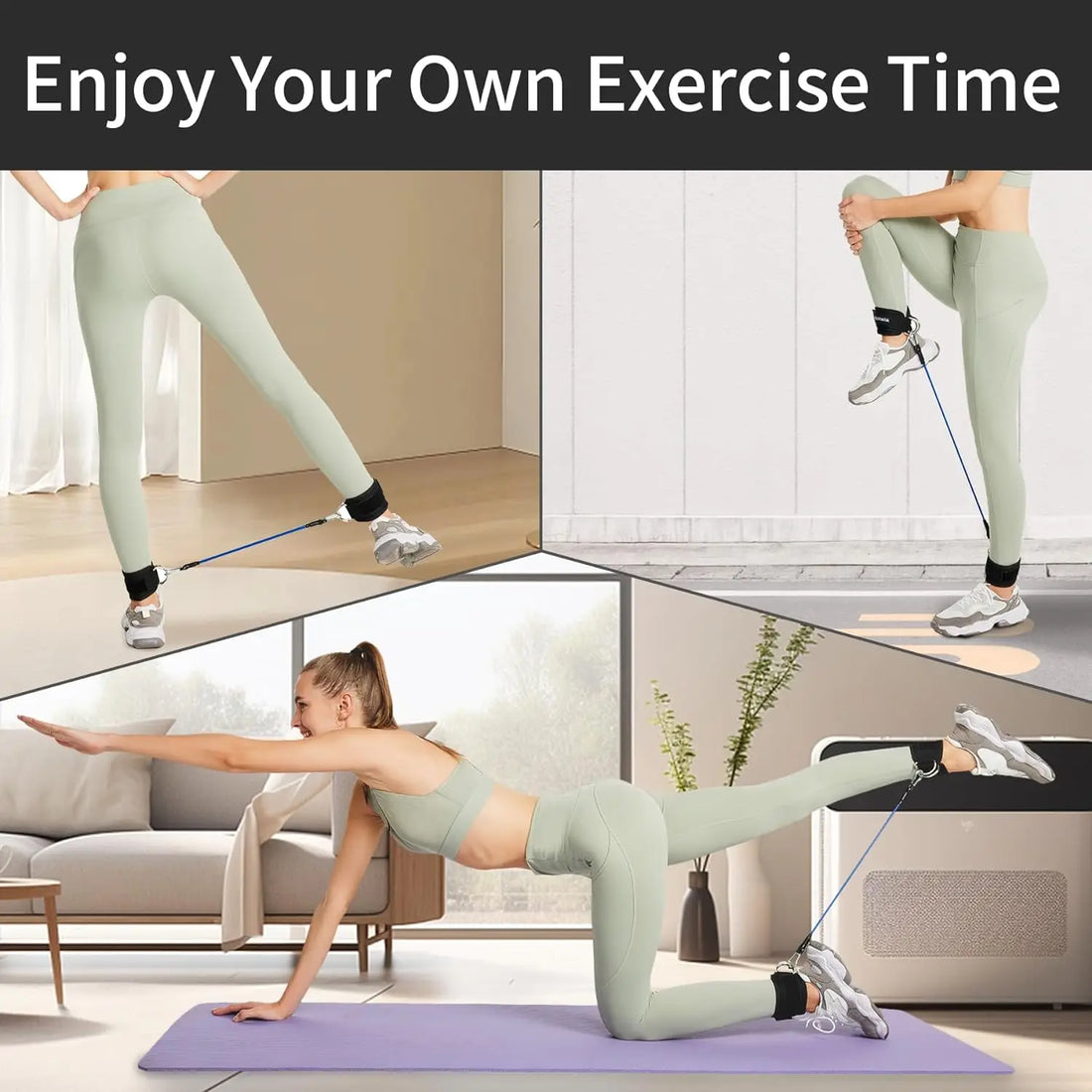 Ankle Strap Resistance Band Set