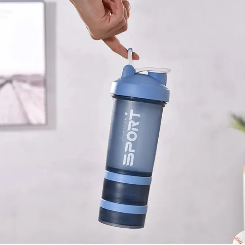 450ml Three-Layer Protein Shaker Bottle