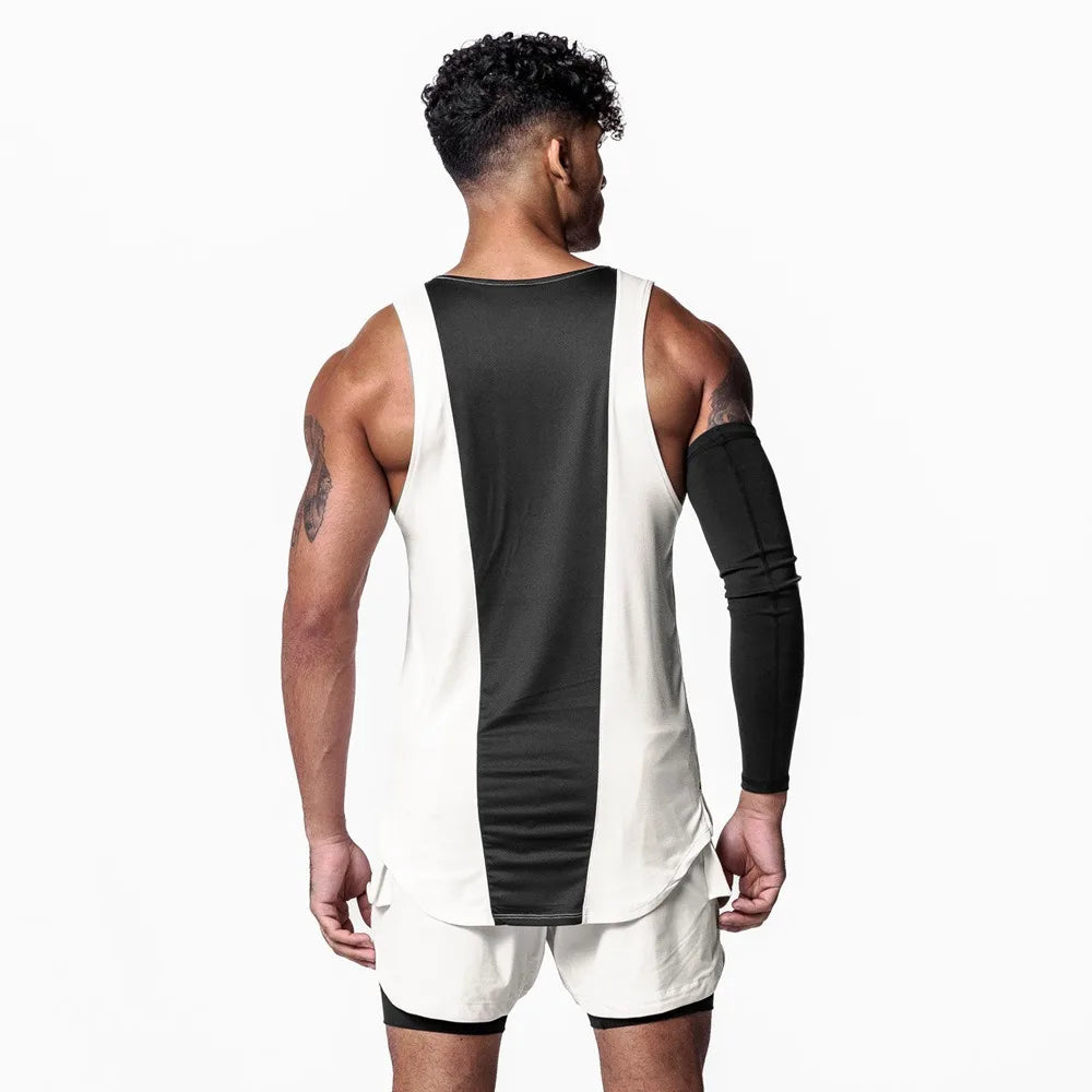 Men's Mesh Splice Tank Top
