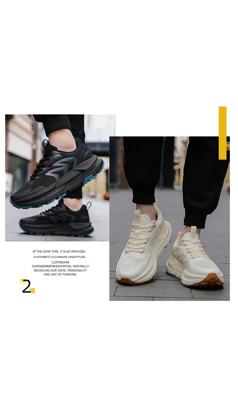 Men's Shock-Absorbing Cushioned Running Shoes