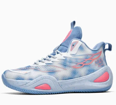 Contrast-Sole High-Top Basketball Shoes