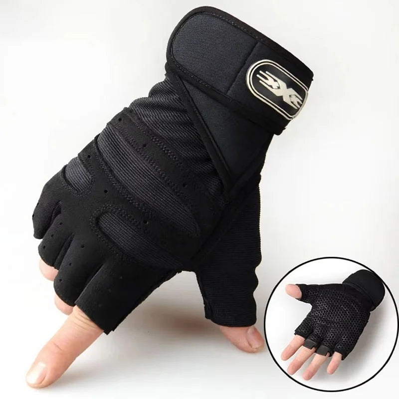 Wristband Weightlifting Gloves
