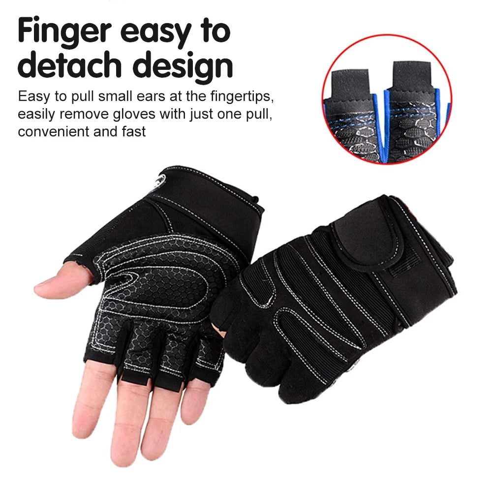 Half-Finger Wrist Wrap Gloves