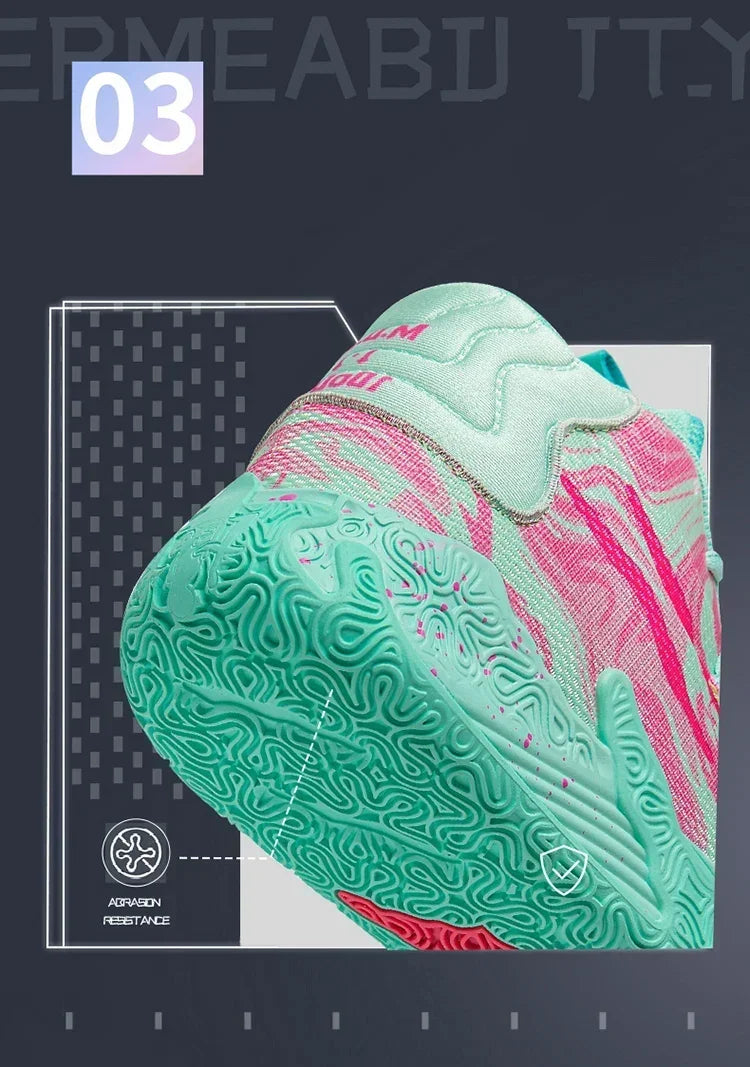 Cushioned High-Top Basketball Shoes