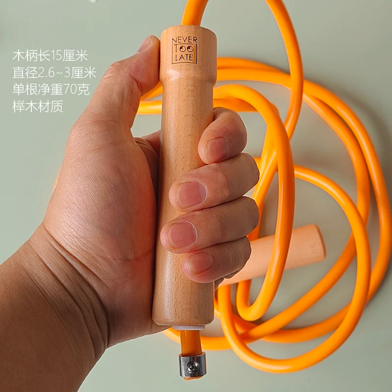 Heavy Weighted Jump Rope (3.2m, Wood Handle)