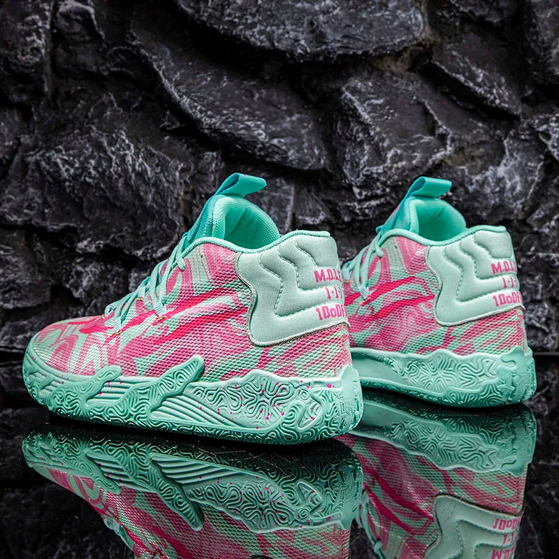 Cushioned High-Top Basketball Shoes