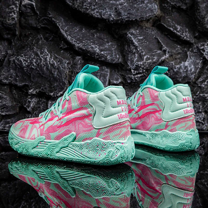 Cushioned High-Top Basketball Shoes