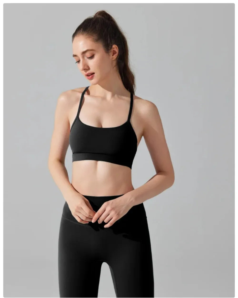 Sports Bra &amp; High-Waist Leggings Set