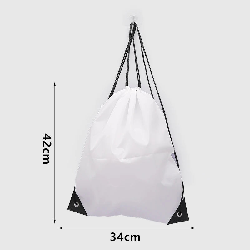 Drawstring Gym Bag with Clothes &amp; Shoe Storage