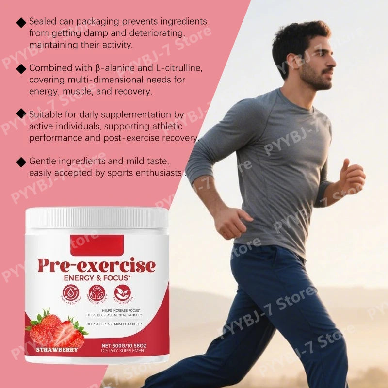 Strawberry Pre-Workout Powder