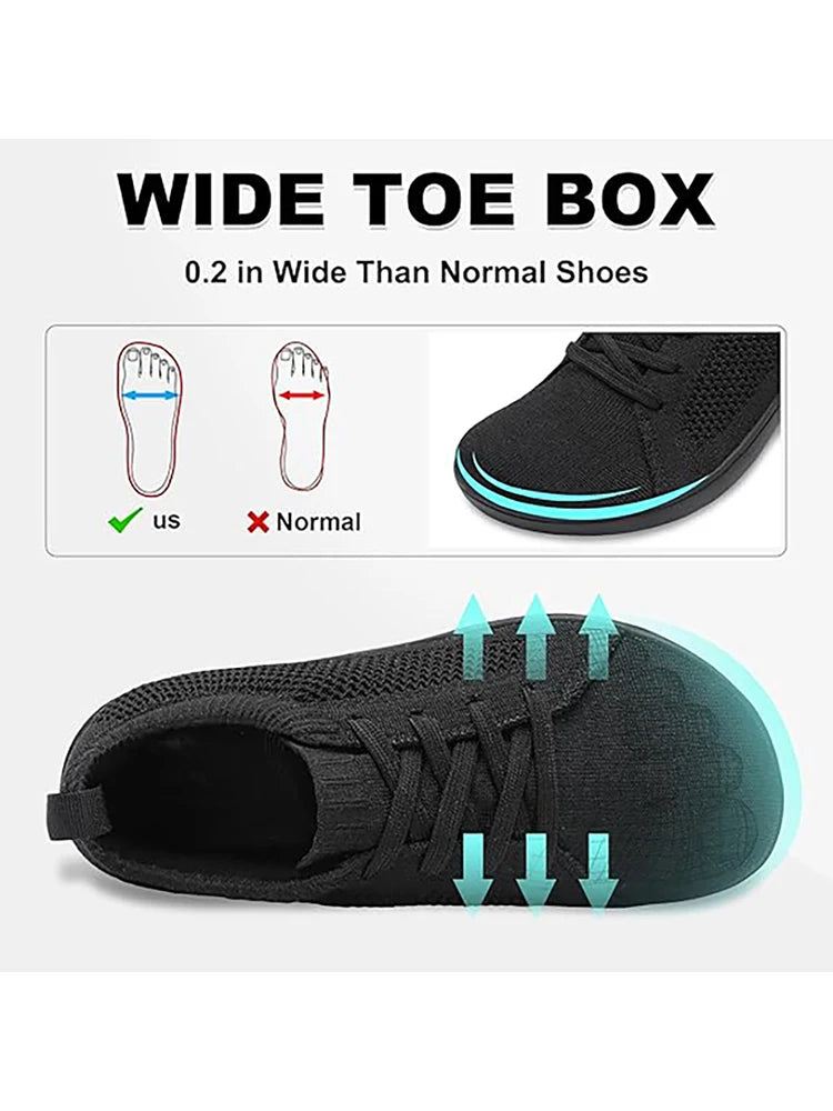 Zero-Drop Barefoot Running Shoes