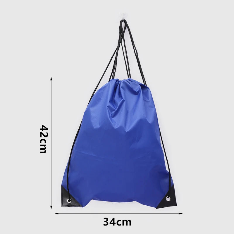Drawstring Gym Bag with Clothes &amp; Shoe Storage