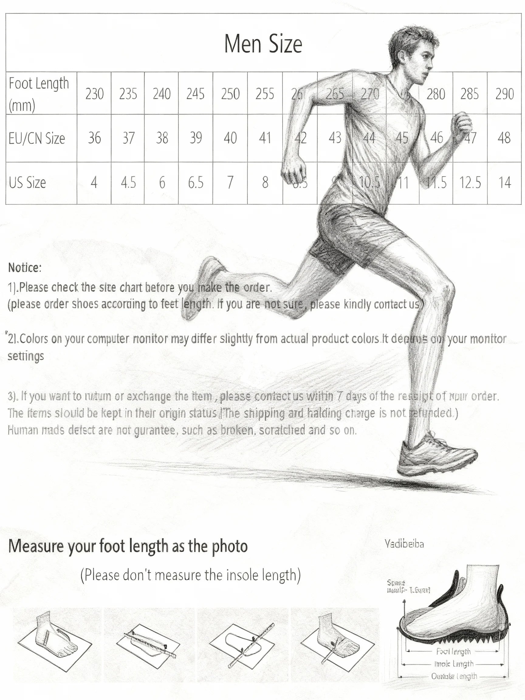 Men's Shock-Absorbing Cushioned Running Shoes