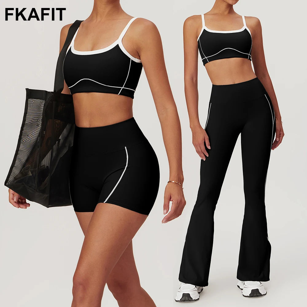 Wide-Leg Flare Yoga Set